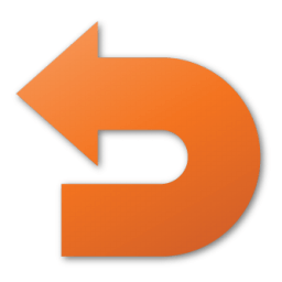 orange undo icon 30697